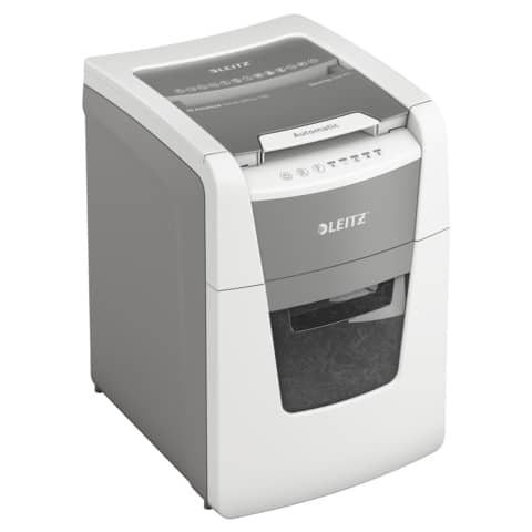 Distruggidocumenti automatico Leitz IQ P4 Small Office AutoFeed 100 ff - 34 L - bianco - 80110000